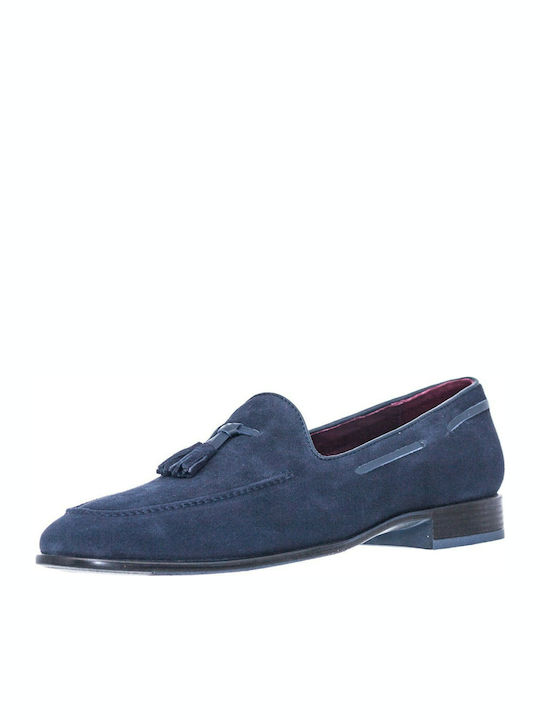 Softies Men's Suede Loafers Blue