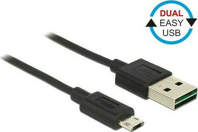 Powertech Dual Easy Winkel (90°) USB 2.0 auf Micro-USB-Kabel Schwarz 3m (CAB-U126) 1Stück