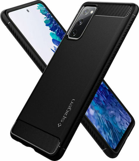 Spigen Rugged Armor Back Cover Σιλικόνης 2mm Μαύρο (Galaxy S20 FE)