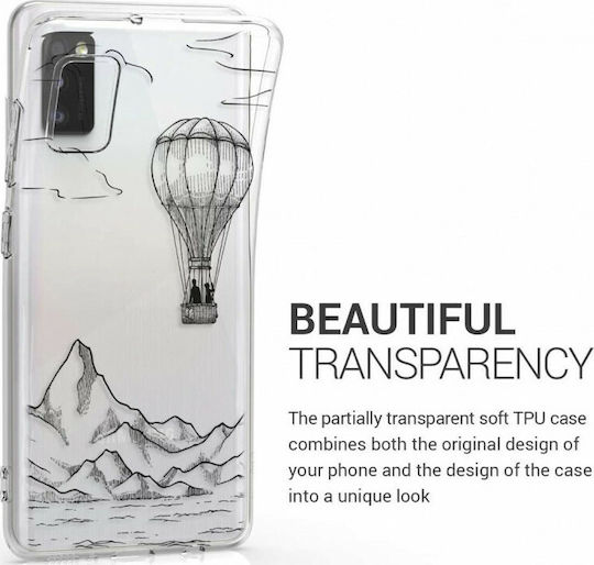 KWmobile Slim Fit Gel Hot Air Balloon Back Cover Silicone Transparent (Galaxy A41)