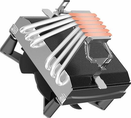 Alseye X120T Cooler Procesor pentru Socket /A/M/4/ / /1/2/0/0/ /1/1/5/x/ / cu RGB Iluminare Argintiu