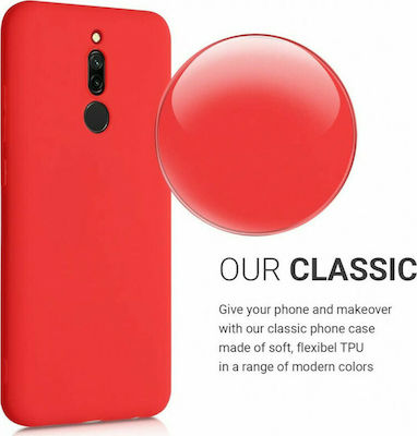 KWmobile TPU Silicone Back Cover Red (Redmi 8)