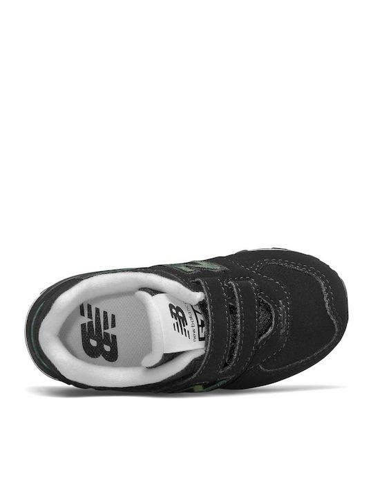 Kinder Sneakers mit Klettverschluss Schwarz