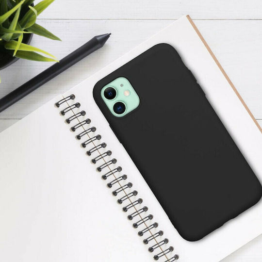 KWmobile Rubberized TPU Back Cover Σιλικόνης Μαύρο (iPhone 11)