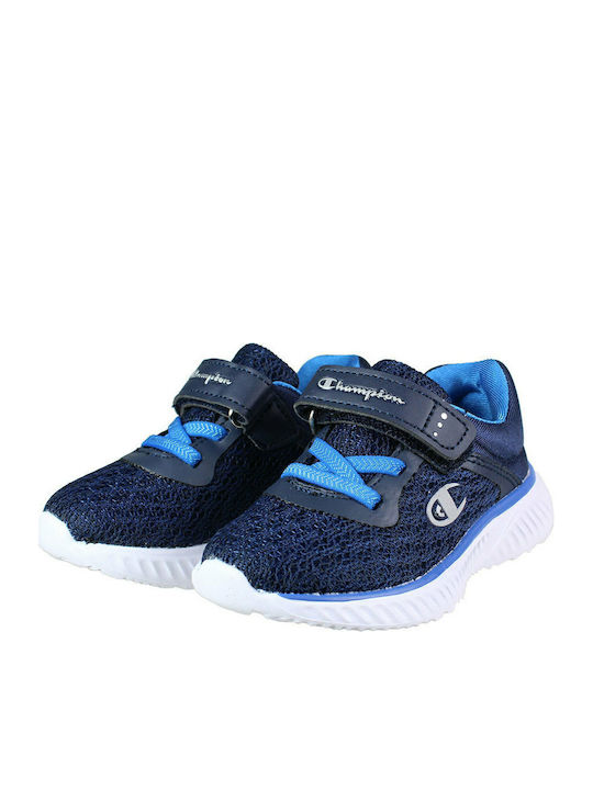 Softy Mesh TD Αθλητικά Παιδικά Παπούτσια Running με Σκρατς Navy Μπλε