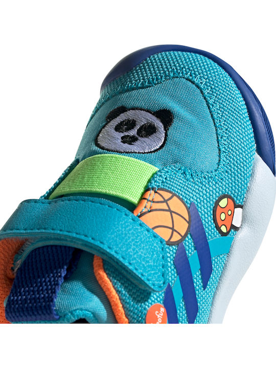ActivePlay Cleofus Kids Sneakers with Scratch Signal Cyan / Royal Blue / Signal Orange