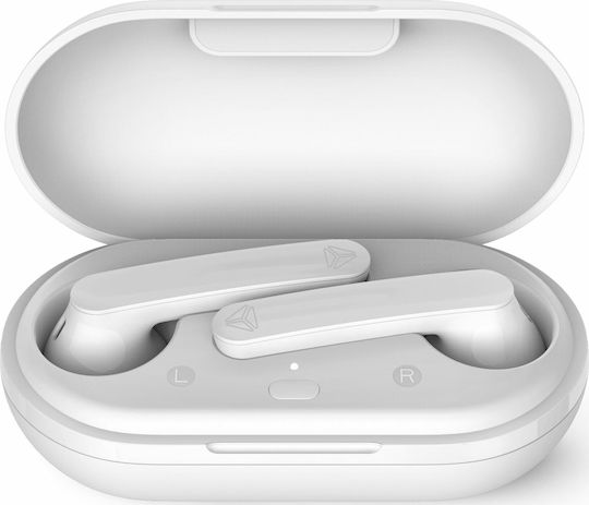 Yenkee YHP 01BT WE Earbud Bluetooth хендсфри Слушалки с Кутийка за Зареждане Бял