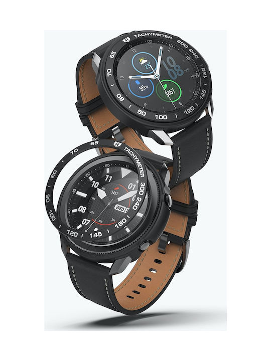 Ringke Air Sports & Bezel Styling Silicone Case in Black color for Galaxy Watch 3 45mm