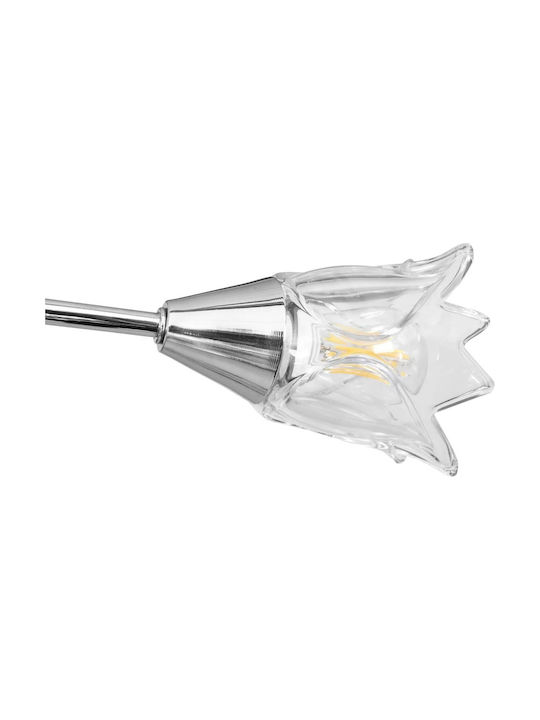 vidaXL Ceiling Mount Light Silver with Socket E14