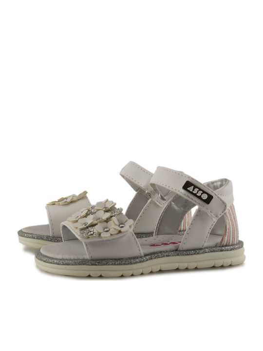 2805 ASSO Kids' Girls' Sandals White