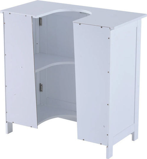 HomCom Πάγκος χωρίς Νιπτήρα Μ60xΒ30xΥ60cm Λευκός
