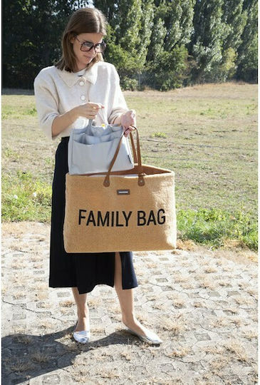 Childhome Τσάντα-Αλλαξιέρα Ώμου/Χειρός Family Teddy Beige 55x18x40εκ.