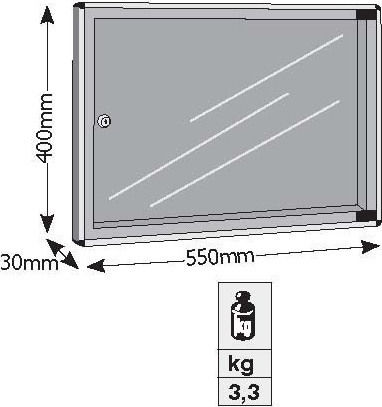Viometal LTD 702 Πίνακας με Κλειδί A3 Silver