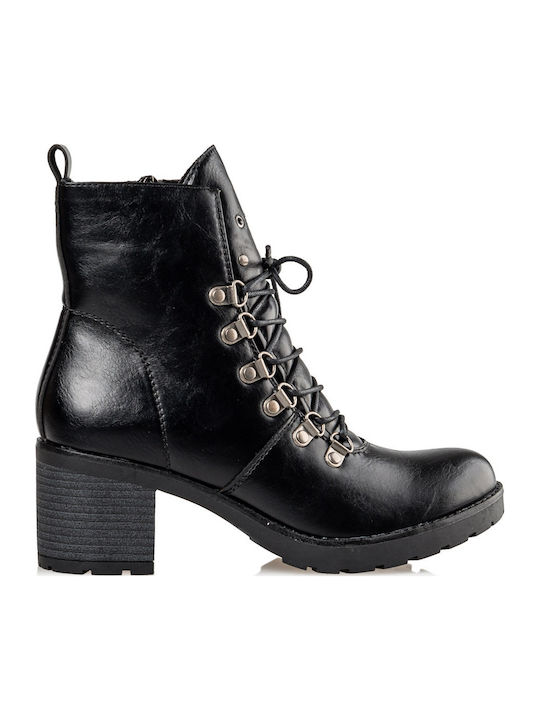 Envie Shoes Damen Knöchelstiefel Schwarz