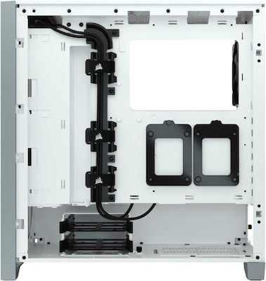 Corsair 4000D Airflow Gaming Midi Tower Κουτί Υπολογιστή με Πλαϊνό Παράθυρο Λευκό