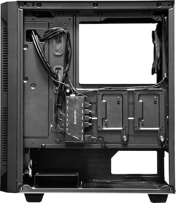 Chieftec Hunter Gaming Midi Tower Computer Case with Window Panel and RGB Lighting Black