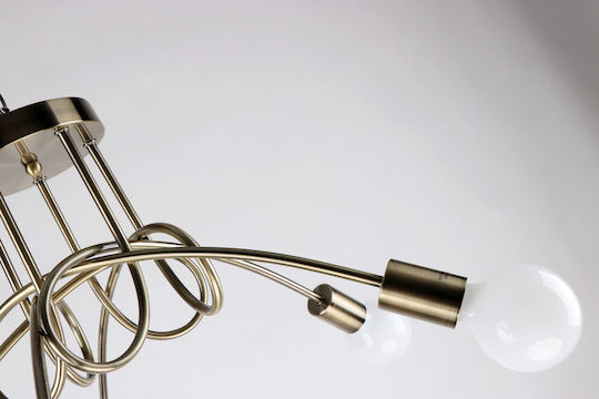 Home Lighting KQ 2627/3 Quirky Висящо Осветително Тяло Бронзов с Цокъл E27 43x43x38см.