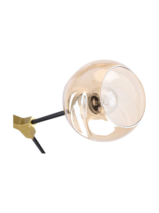 Home Lighting KQ 51454/4 Κρεμαστό Φωτιστικό Μαύρο με Ντουί E27 17εκ.