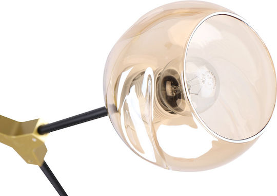 Home Lighting KQ 51454/4 Κρεμαστό Φωτιστικό Μαύρο με Ντουί E27 17εκ.