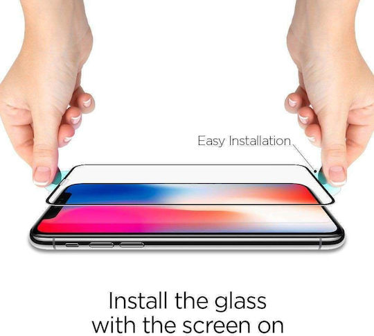 Spigen GLAS.tR SLIM X Premium Vollflächig gehärtetes Glas (iPhone 11 Pro)