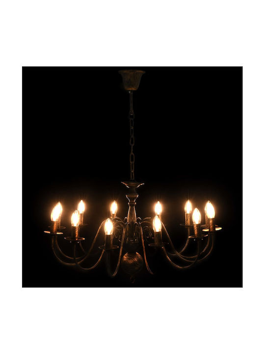 vidaXL Chandelier Candlestick Black 281621
