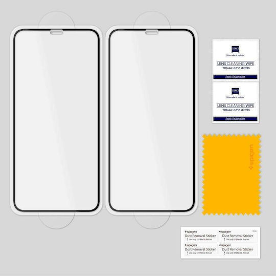 Spigen GLAS.tR Vollflächig gehärtetes Glas 2Stück (iPhone 11 Pro)
