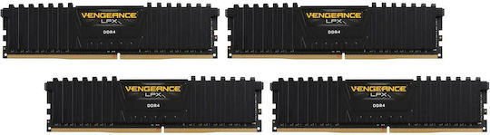 Corsair Vengeance LPX DDR4 32GB RAM με 4x8GB Modules και Ταχύτητα 3200 για Desktop