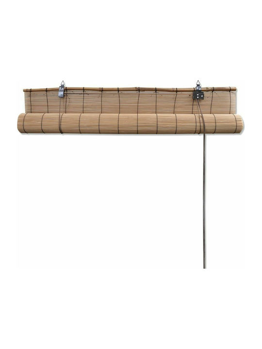 vidaXL Shade Blind Bamboo Coffee L100xH220cm