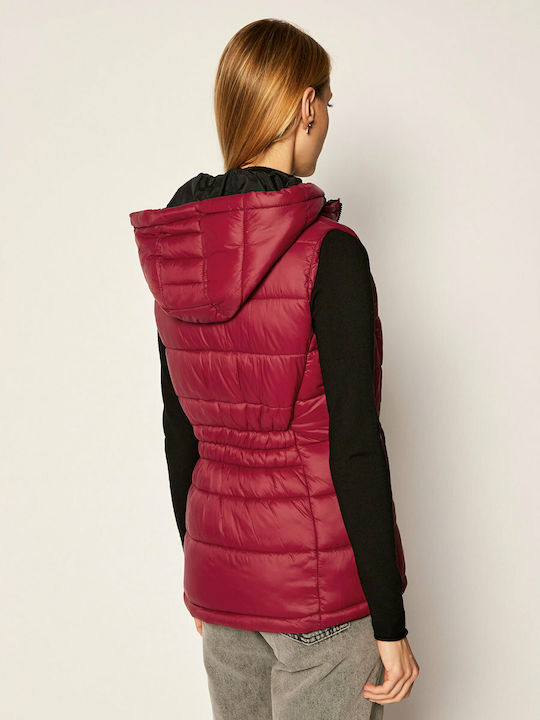 Pepe Jeans Chia Sleeveless Jacket Puffer Red