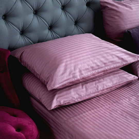 SB Home Lusso Σετ Σεντόνια Υπέρδιπλα 250x280εκ. Dusty Pink (4τμχ)