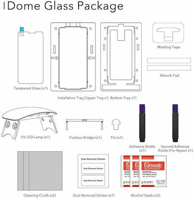 Whitestone Vollflächig gehärtetes Glas (Galaxy S9+)
