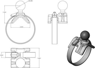 RAM Mount Ball Joint for Mount Motorcycle