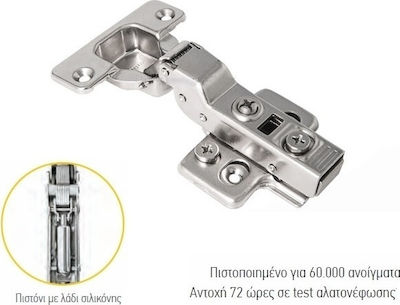 F.F. Group Scharnier Möbel Eckig Metallisch Knie 110º 2Stück 37090