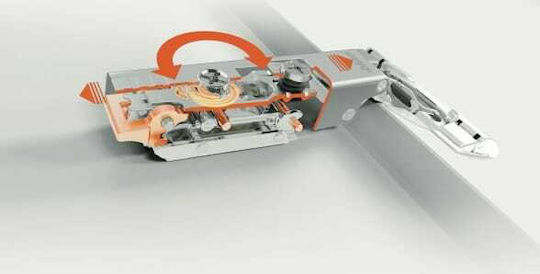 Blum Clip Top Hinge Cabinet Made of Metal Silver 107º 16mm 1pcs 75T1550