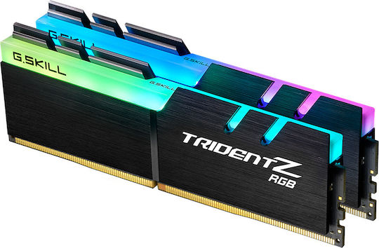 G.Skill Trident Z RGB DDR4 32GB RAM με 2x16GB Modules και Ταχύτητα 3200 για Desktop