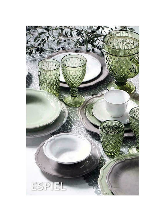 Espiel Tristar Pahar pentru apa din Sticlă în Culoare Verde Pahar cu picior 280ml 1buc