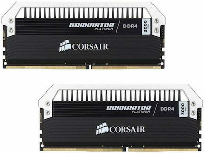 Corsair Dominator Platinum 16GB DDR4 RAM mit 2 Modulen (2x8GB) und Geschwindigkeit 3000 für Schreibtisch