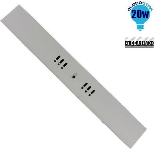 GloboStar 01888 Platz Draußen LED Panel 20W mit Natürliches Weiß Licht 4500K