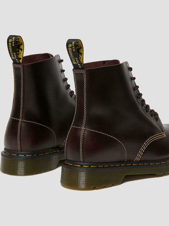 1460 Pascal Leather Brown Boots