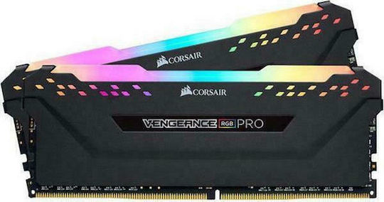 Corsair Vengeance RGB Pro 16GB DDR4 RAM cu 2 module (2x8GB) și