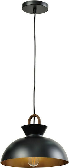 Hatzipantos Stores Pendant Light Black Bell with Socket E27 28cm