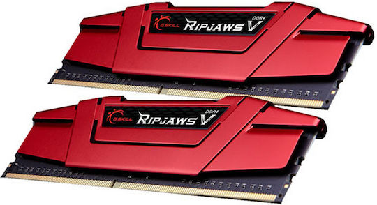 G.Skill Ripjaws V 8GB DDR4 RAM с 2 модула (2x4GB) и Скорост 2400 за Настолен Компютър