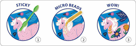 Djeco Collage Artistic with Microbeads Animals with Flowers for Children 7+ years Years