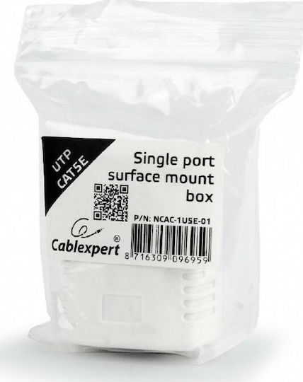 Cablexpert CAT5E UTP Single Port Surface Mount Box