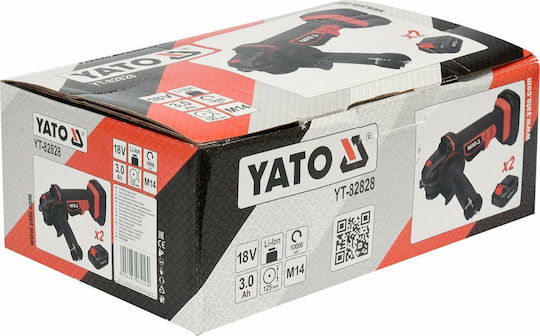 Yato YT-82828 Grinder 125mm Battery with Speed Control 18V Solo
