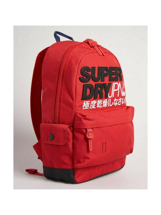 Superdry Montauk Montana Υφασμάτινο Σακίδιο Πλάτης Κόκκινο