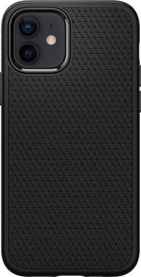 Spigen Liquid Air Back Cover Silicone Black (iPhone 12 / 12 Pro)