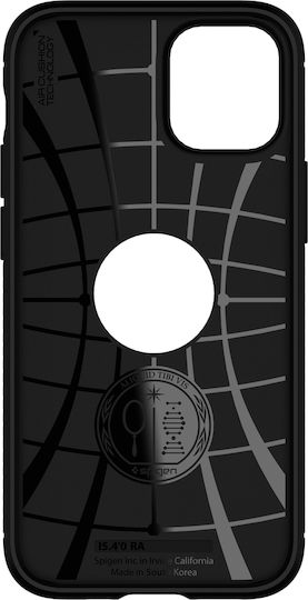 Spigen Rugged Armor Back Cover Σιλικόνης 2mm Μαύρο (iPhone 12 / 12 Pro)