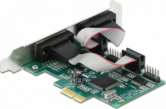 Powertech Powertech PCIe Karte mit 4 RS232 DB9 Seriell Anschlüssen
