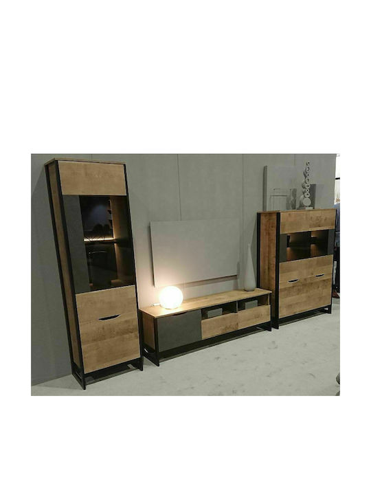 Σύνθετο Σαλονιού Arden Sand Mini Μ217.2xΒ39.6xΥ194εκ.